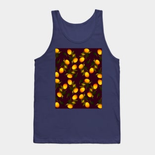 Seamless watercolour lemon pattern Tank Top